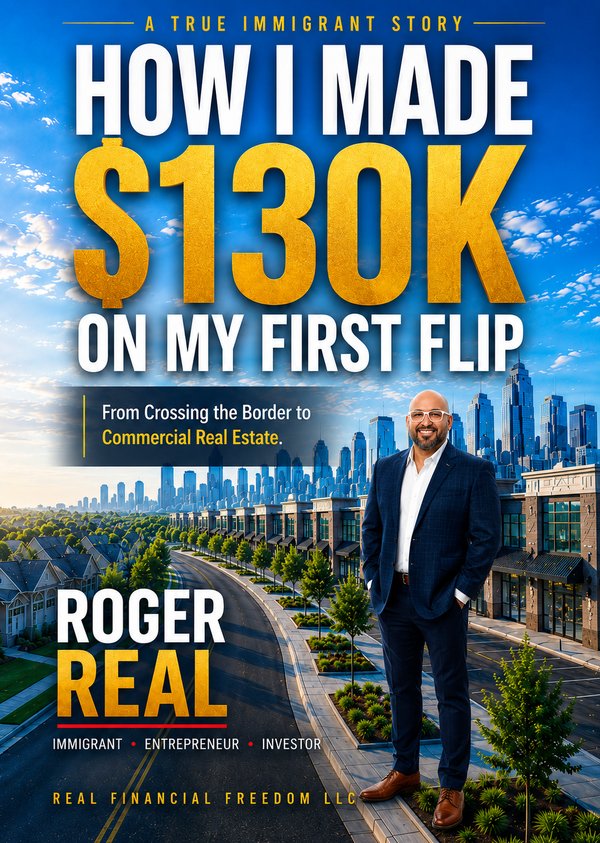 How I Made $130K on My First Flip — Roger Real Book Cover